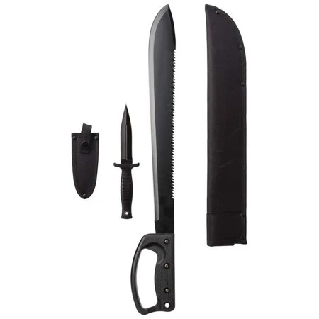 Momcfb 18 Inch Machete And Boot Knife Combo With Sheaths