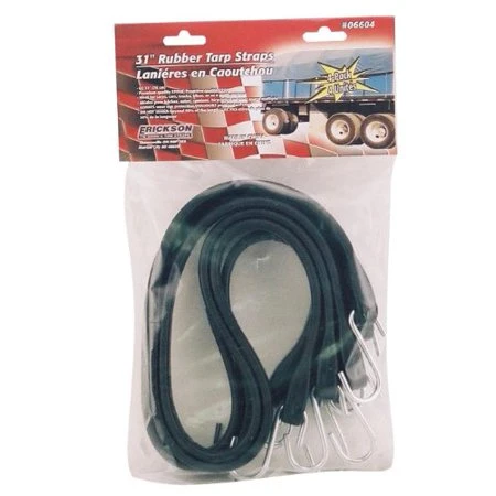 Erickson 06604 31  Long Industrial EPDM Rubber Tarp Straps  (Pack of 4)