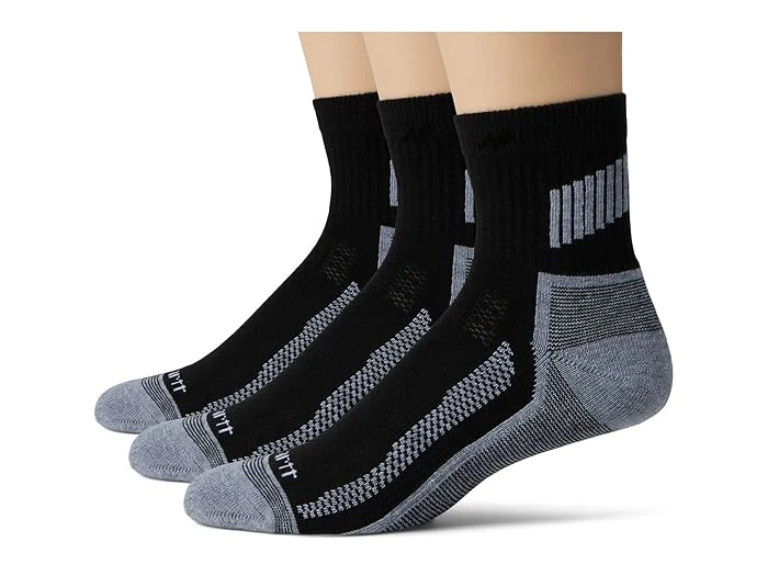 Carhartt FORCE(r) Midweight Quarter Socks 3-Pack