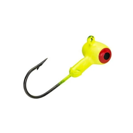 Strike King Mr. Crappie Sausage Jig Head Chartreuse 1/16 Ounce
