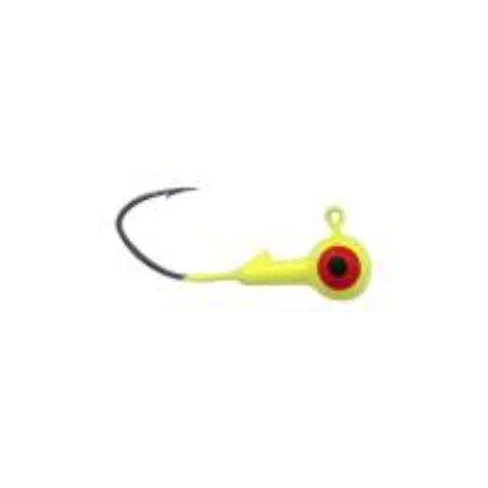 Strike King Lures Mrcjh116s-1 0.06 Oz Mr. Crappie Jig Head Chartreuse With Eagle Claw Hook