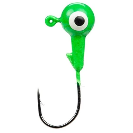 Strike King Lures Mrcjh132s-93 Mr Crappie Ss Jig Heads 1/32 Oz Limetreuse
