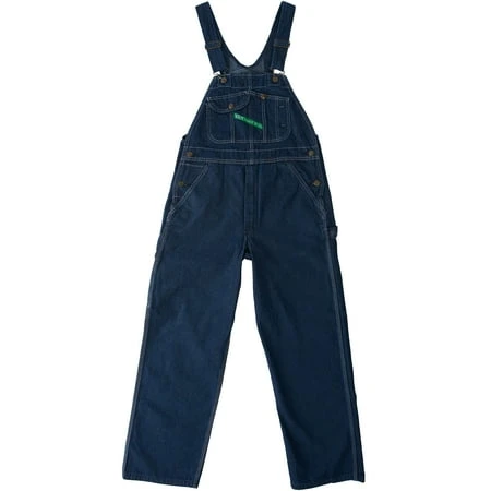 Key Garment Washed Denim Bib Overall For Men, Adjustable Straps, Multiple Sizes