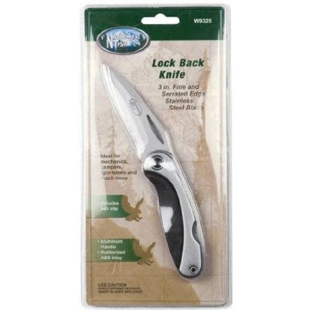 Performance Tool Northwest Trail Lock Back Knife With Durable Blade And Ergonomic Handle