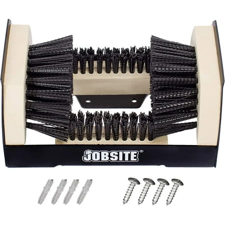 Jobsite & Manakey Group 386209811 Heavy Duty Boot Brush - Original Shoe Scraper & Cleaner