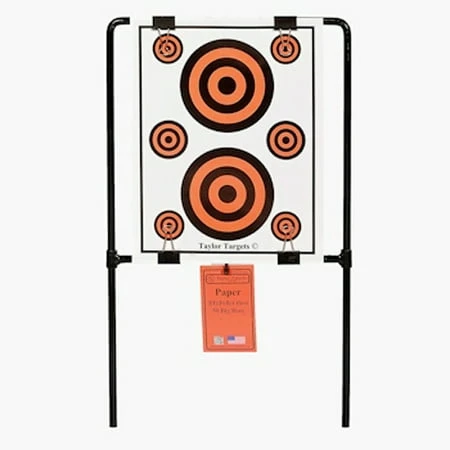 Taylor Targets 50666 Adjustable Paper Target Rifle Sighting Steel Frame Shooting