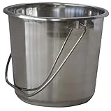 Amerihome Small Stainless Steel Bucket For Home And Garden Use