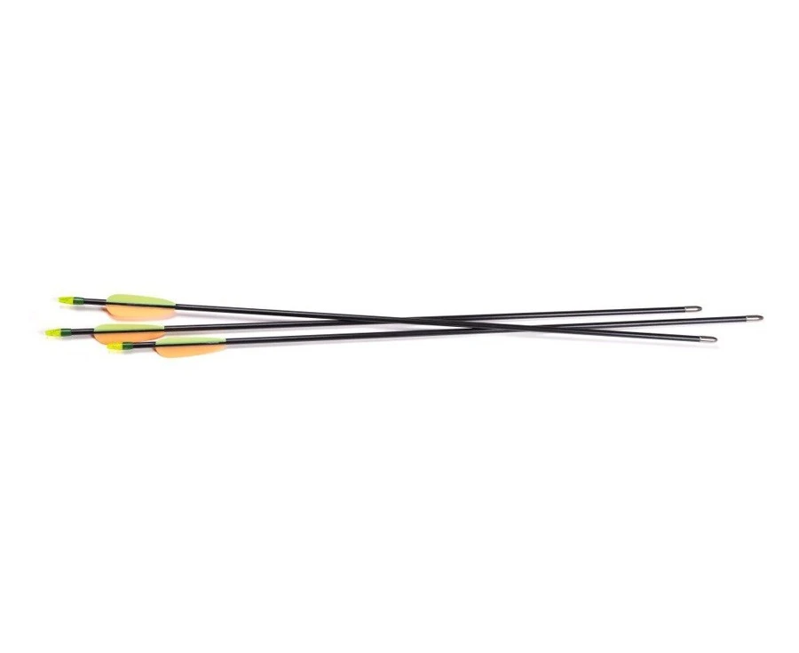 Crosman Ay3pka 26 In. Youth Fiberglass Arrows - Set Of 3 With Fletching