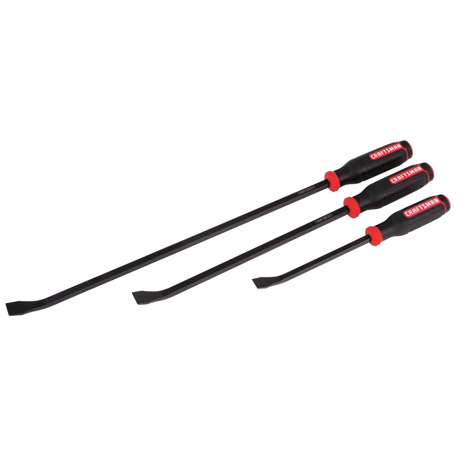 Craftsman 3-piece Pry Bar Set With Ergonomic Handles And Corrosion-resistant Shafts