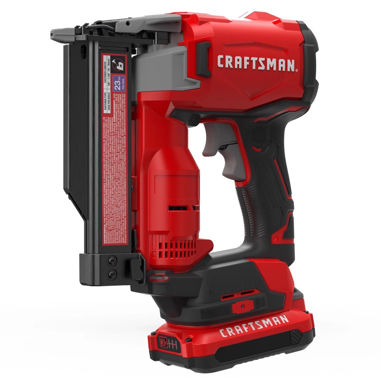 Craftsman V20 23 Gauge Cordless Pin Nailer Kit With Lithium-ion Battery