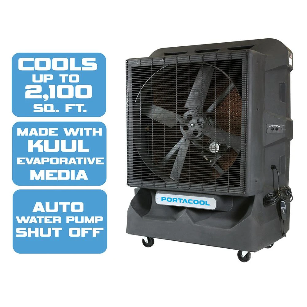 Portacool Cyclone 160 8000 Cfm 1-speed Portable Evaporative Cooler For 2100 Sq. Ft.