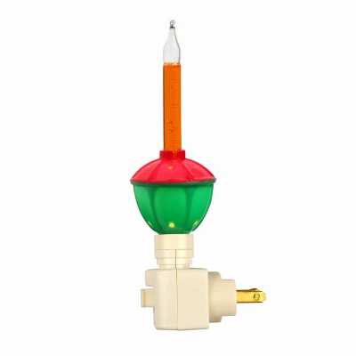 Bubble Night Lights, Red & Green - Model Nlbubrgast, 6.96" Height