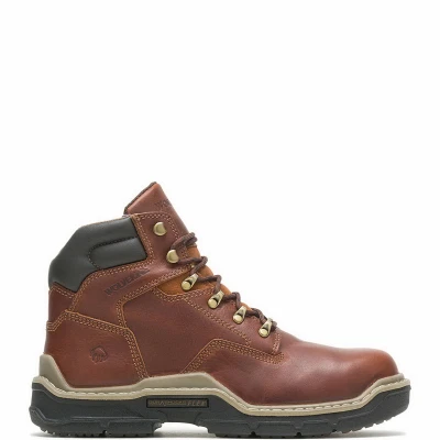 Raider Durashocks Work Boots, Premium Brown Leather, Lined Interior, Size 8.5 Medium Width