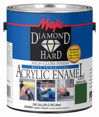 Diamondhard Anti-Rust Acrylic Paint Gallon High Gloss Machine Green