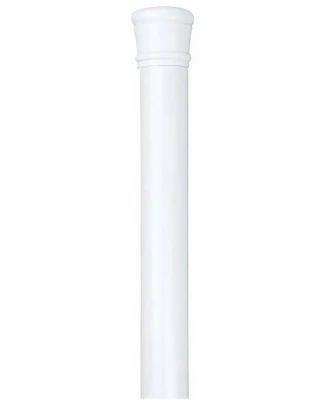 Shower Curtain Tension Rod, White, Adjustable 24 To 40 Inches