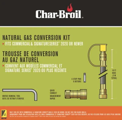 Natural Gas Conversion Kit for Dual Fuel Grills Compatible with Propane to Natural Gas