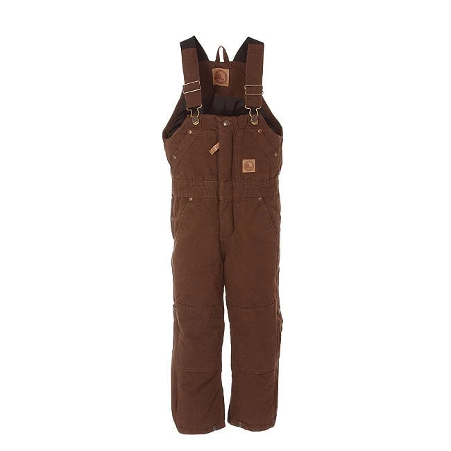 Berne Apparel Bb21tbbr300 Toddler Washed Insulated Bib Overall, Bark - Size 4t