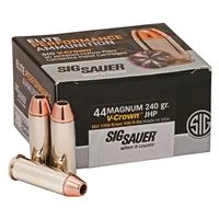 Sig Sauer Elite Performance V-crown Handgun Ammo - .44 Remington Magnum - 240 Grain - 20 Rounds