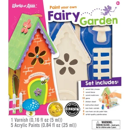 Masterpieces Works Of Ahhh Fairy Garden Paint Kit Collection