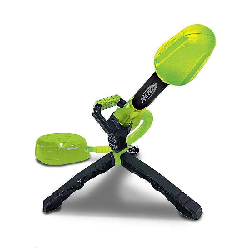 Franklin Sports Nerf Rip Rocket Launcher With Missiles Set, Green