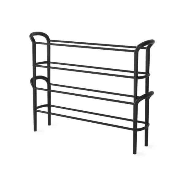 Umbra Stack Shoe Rack, Matte Black, Set Of 2