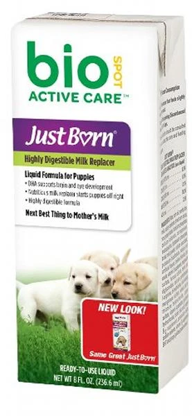 Just Born Milk Replacer Liquid Puppy Formula, 8 Fl. Oz. - Dha Enriched