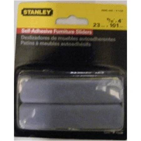 Stanley Hardware V1726 15/16" X 4" Gray Rectangular Self-adhesive Furniture Sliders