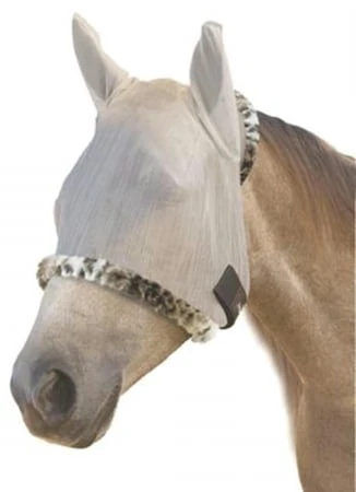 Farnam Supermask Ii Horse Fly Mask With Ears Silver Lynx Trim