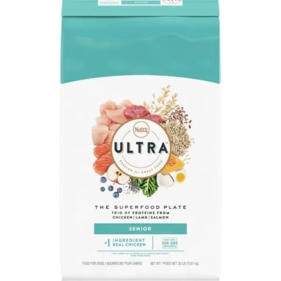 Nutro Ultra Senior High Protein Dry Dog Food, 4.5 Lbs - Chicken, Lamb & Salmon