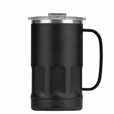 Black Insulated Beer Stein with 28 Ounce Capacity