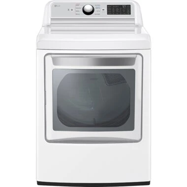 Lg Dle7400we 7.3 Cuft Smart Electric Dryer With Easyload Door And Sensor Dry Technology