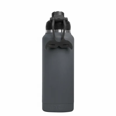 Orca Hydra Water Bottle, Charcoal, 34 Oz. Double Walled Insulated