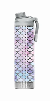 Orca Hydra Water Bottle, Mermaid Pastel, 22 Oz. Double Walled Insulated