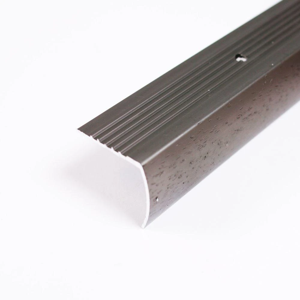 Pewter Hammered Stair Edging 144 In. Model 31492 By Trafficmaster