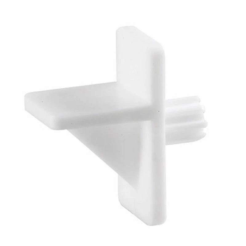 SHLF CLP PLSC WHT1/4"8PK
