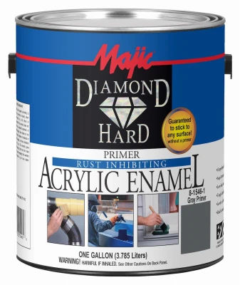 Diamondhard Gray Anti-Rust Acrylic Primer Paint, One Gallon