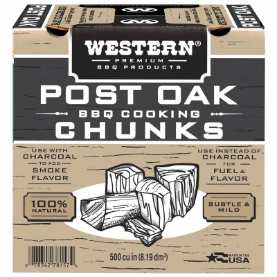Post Oak Grill Cooking Wood Chunks, 500 Cubic Inches