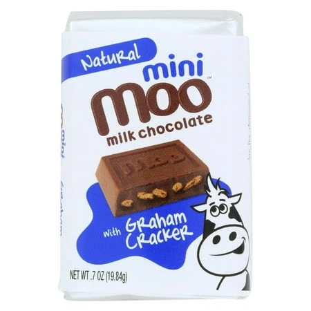 Natural Mini Moo Milk Chocolate With Graham Cracker 0.07 Ounce