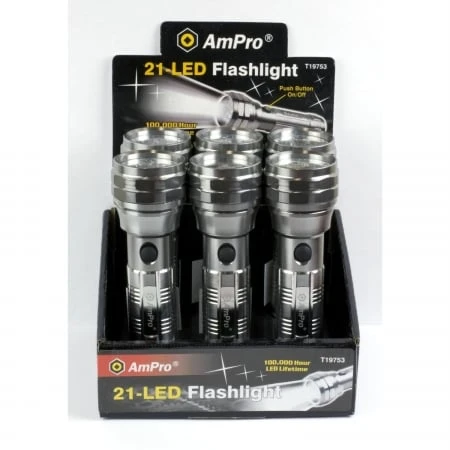 Ampro Tools T19753 Ultra-bright 21 Led Flashlight