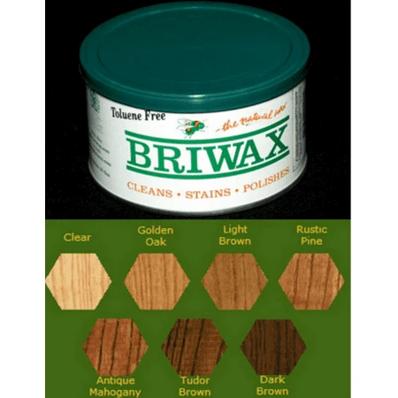 Briwax Toluene Free Furniture Wax 16oz Rustic Pine Color