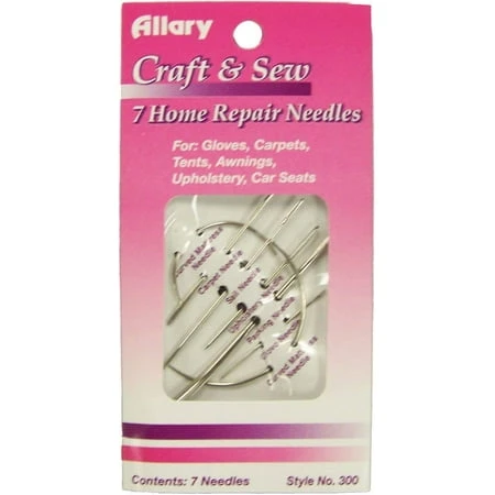 Allary 7 Piece Home Repair Needle Set For Sewing And Crafting