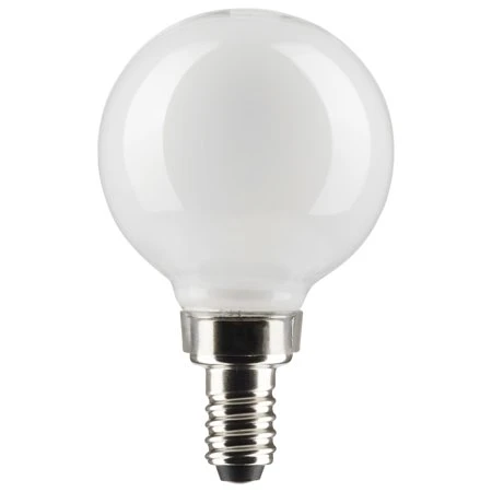 Satco Lighting S21207 4.5 Watt Dimmable G16.5 Candelabra E12 Led Bulb - White