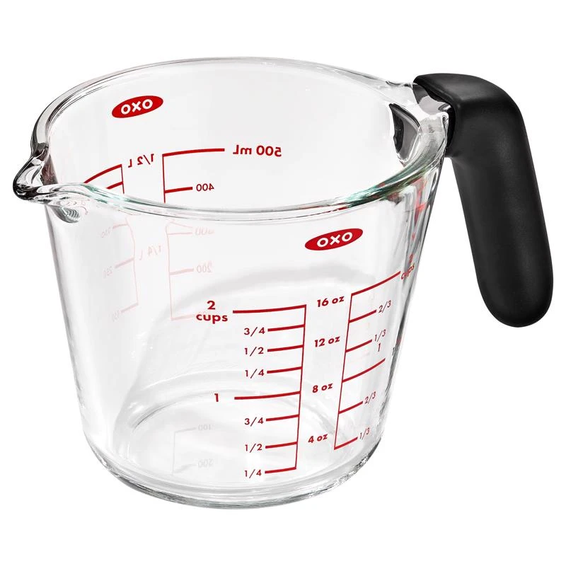 Oxo Good Grips 2 Cups Clear Glass Measuring Cup - Dishwasher Safe