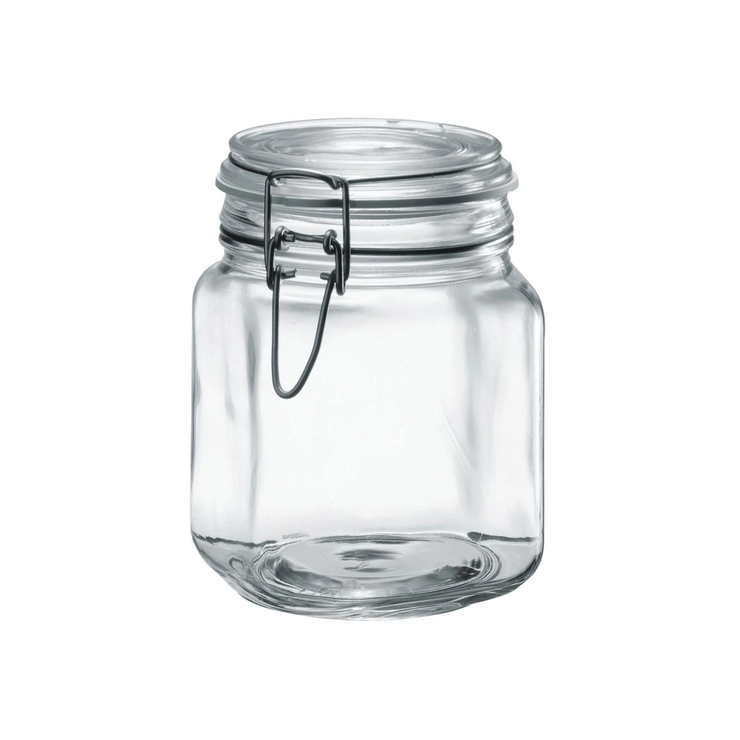 Amici Hermetic 34 Oz Clear Storage Jar - Italian Glass Canning Jar