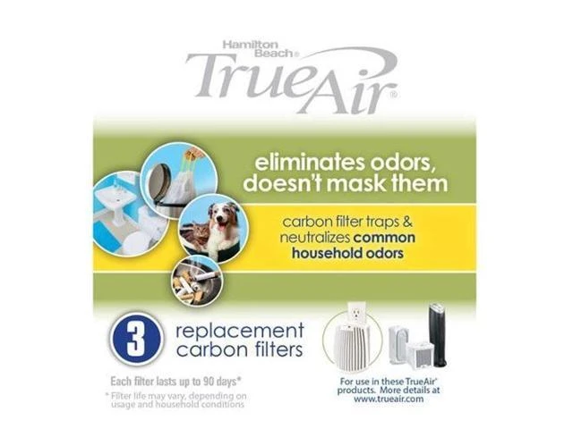 Hamilton Beach 04230G True Air Replacement Filter, 3-Pack