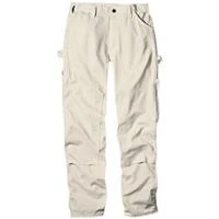Dickies Men's Relaxed-fit Double-knee Painter Pants, Size 40x34, White