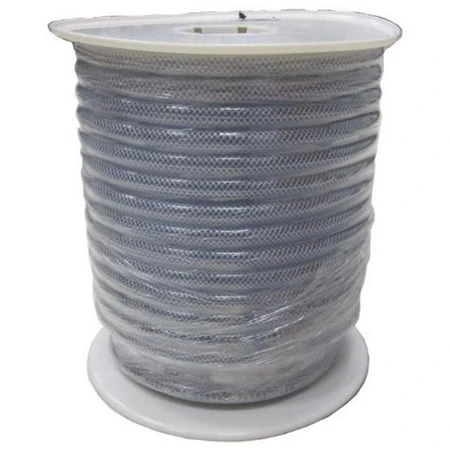 51r B5003s 0.5 X 0.75 In. Clear Braided Nylon Tubing 100 Ft. Spool