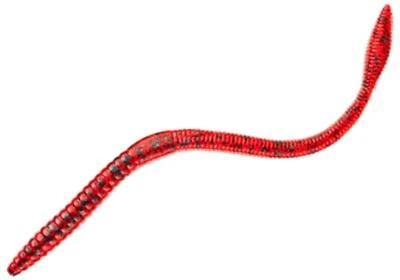 Strike King FIN65-85 6.5 in. KVD Perfect Plastic Finesse Worms - Red Bug