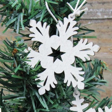 Snowflake Ornaments - Set Of 24 Decorative Holiday Accents