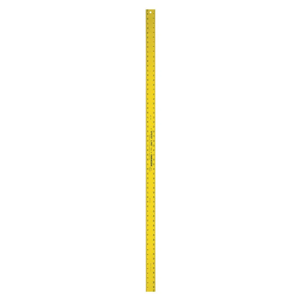 60 Inch Straight-edge Ruler, Yellow, Model Ae143